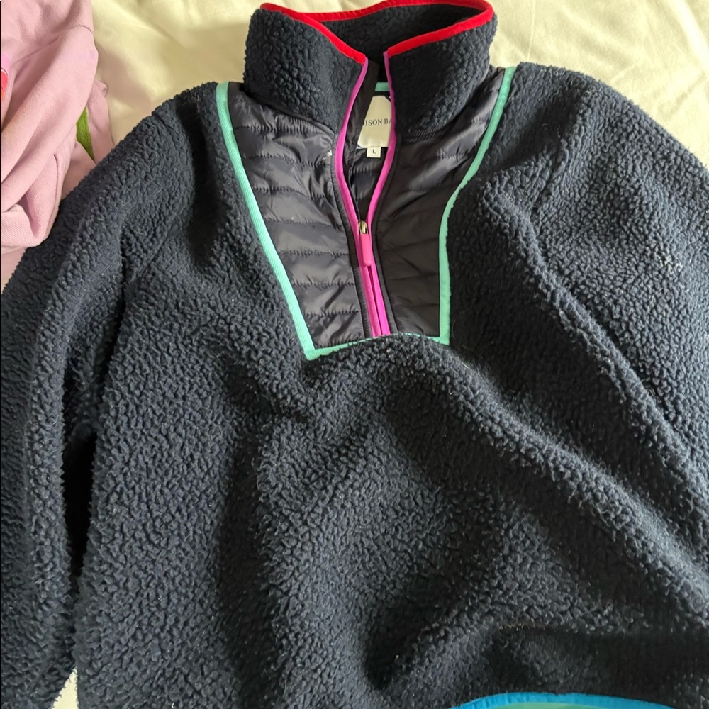 Addison Bay fleece quarter zip, size L